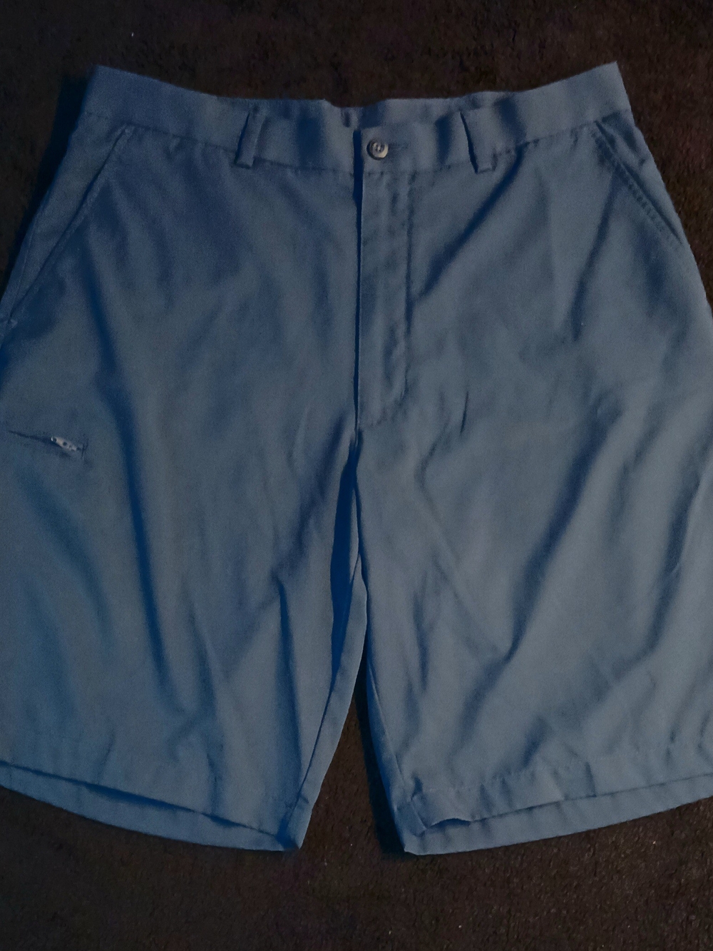 Grand Slam Light Blue Men's Flat Front Shorts